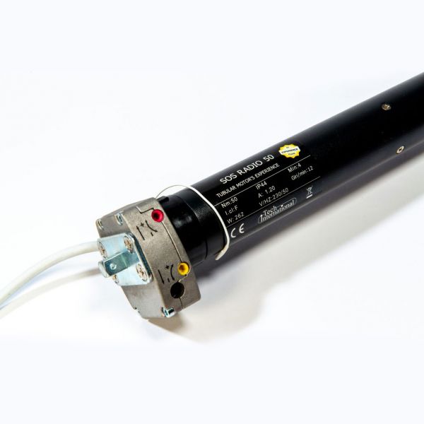 Motore elettrico con manovra di soccorso e telecomando per tapparelle e tende