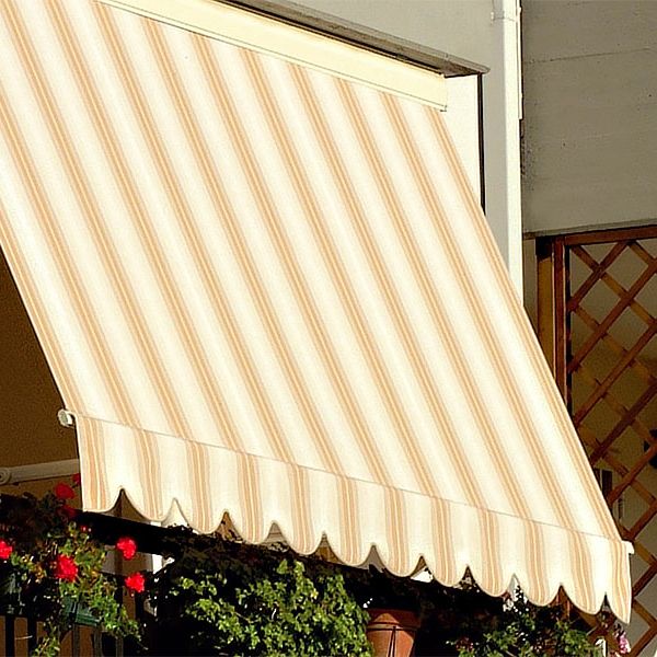 Tenda da sole a caduta 7000 con cassonetto e braccetti