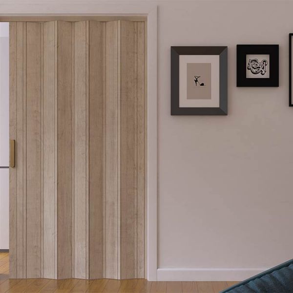 Porta a soffietto in pvc robusta senza vetri