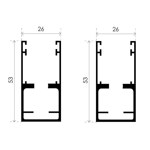 Guida in alluminio per tapparelle New Solar Secure 3 e 4