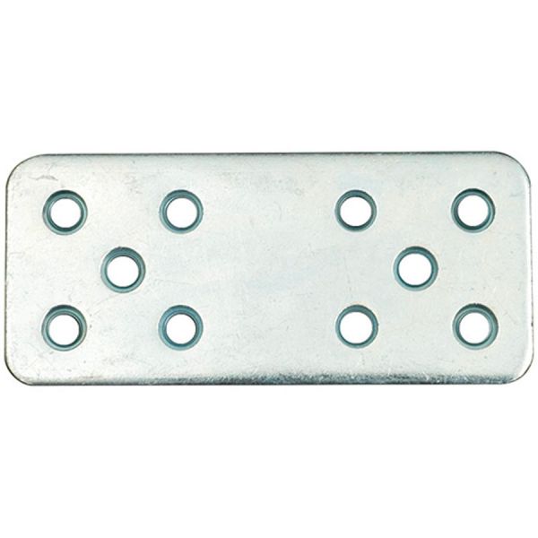 piastra per travi diritta zincata bianca l 40zb