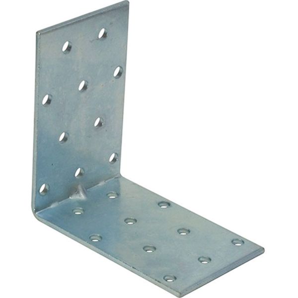 piastra per travi piegata nervata zincata bianca l 50zb