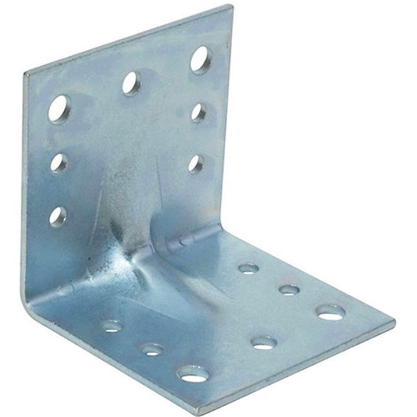 piastra per travi piegata nervata zincata bianca l 65zb