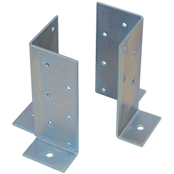 supporto angolare reggipilastri zincato bianco