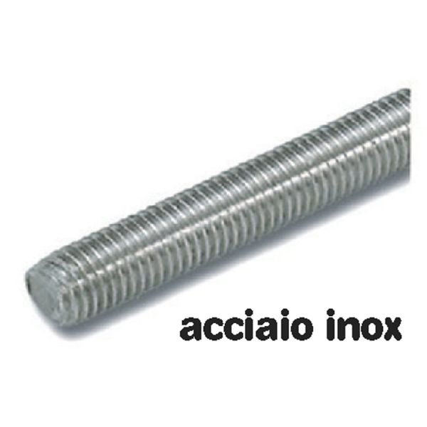 barra filettata in acciaio inox 1 mt.