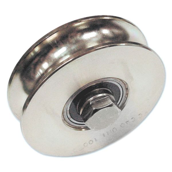 ruota per cancelli con bullone 1 c. gola