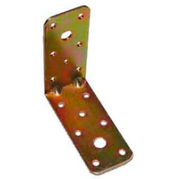 piastra per travi piegata nervata in acciaio zinco+ l 40t