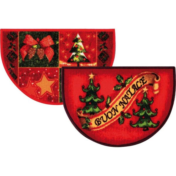 Tappeto Natale Christmas Mezzaluna 40x65 Cm PZ.10