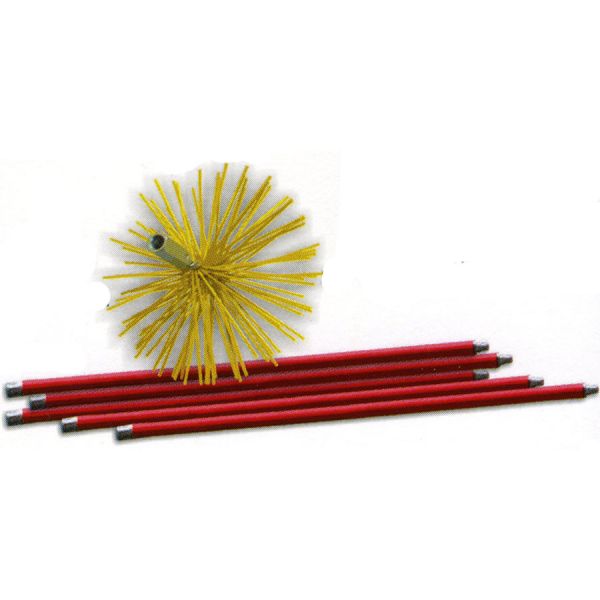 SCOVOLO KIT C/ASTE 7 MT 250MM X TUBI INOX