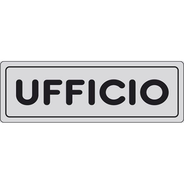 segnaletica adesiva di informazione argento