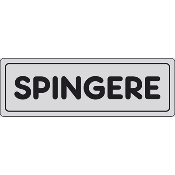 segnaletica adesiva di informazione argento 