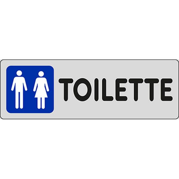 segnaletica adesiva di informazione argento 