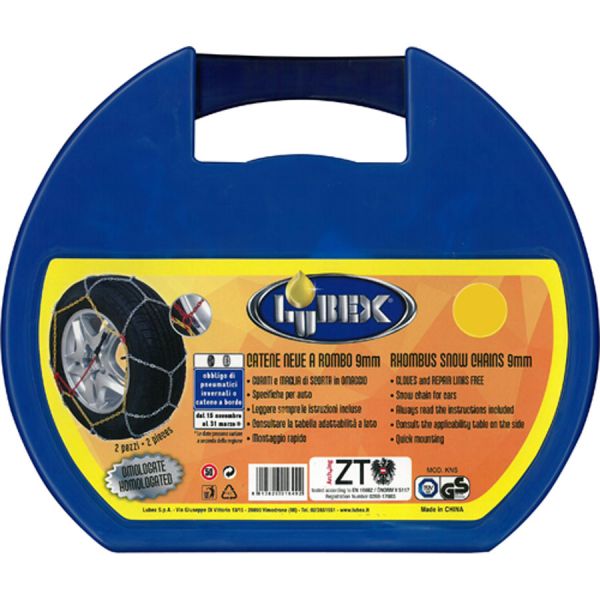 CATENE DA NEVE 9MM PER AUTO CA 90 OMOLOGATE