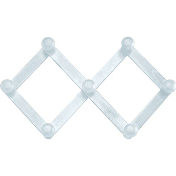 appendiabiti estensibile in legno bianco