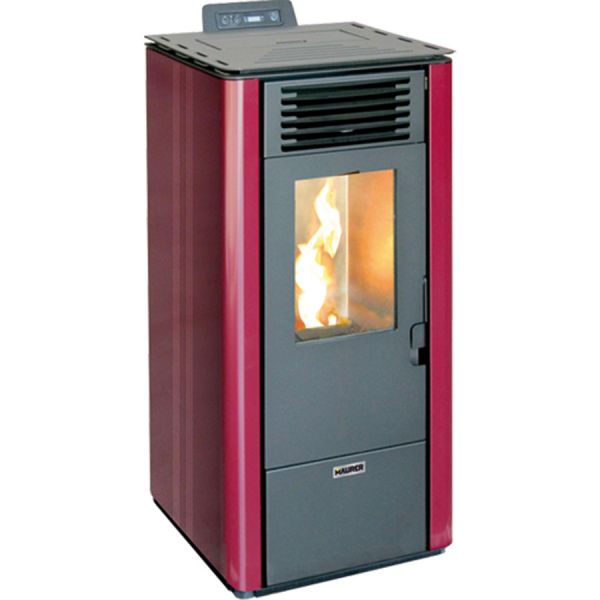 STUFA PELLET  7,2KW MAURER MODELLO  8B BORDEAUX
