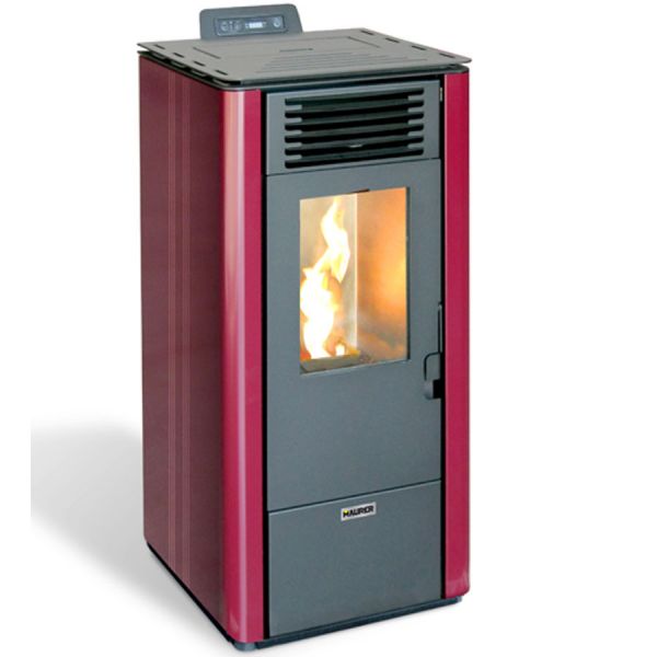 STUFA PELLET 9,7KW MAURER MODELLO 12B BORDEAUX