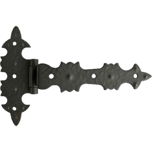 cerniera in ferro battuto ala curva