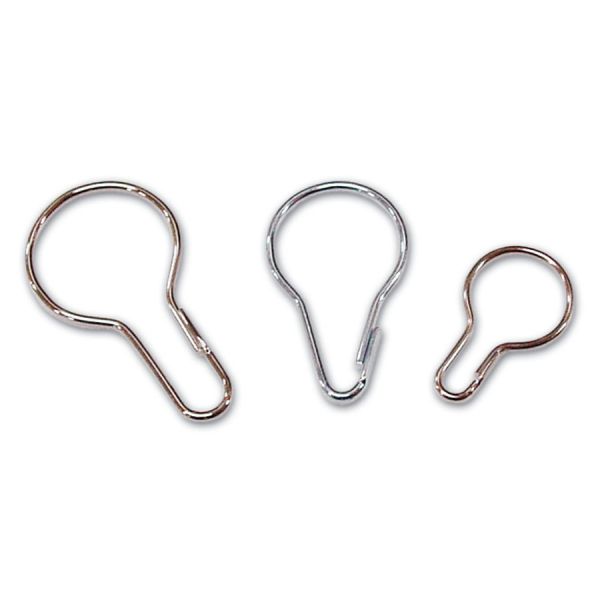 gancio per tenda doccia in acciaio