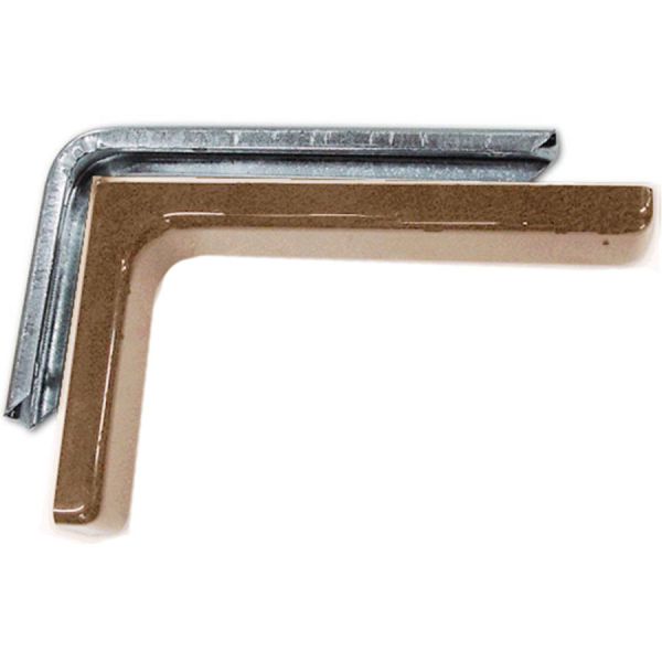 mensola per arredamento rivestita colore marrone