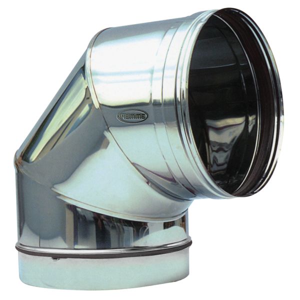 GOMITO 90° PER CANNA FUMARIA ACCIAIO INOX Ø180MM SPEEDY 03