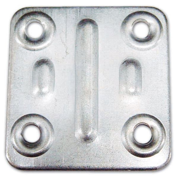 PIASTRINA GIUNZIONE 40X40MM ZINCATA