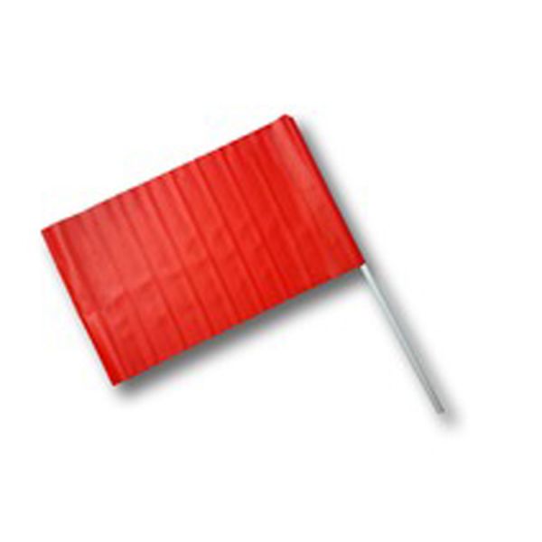 bandiera segnaletica in pvc rossa doppia faccia