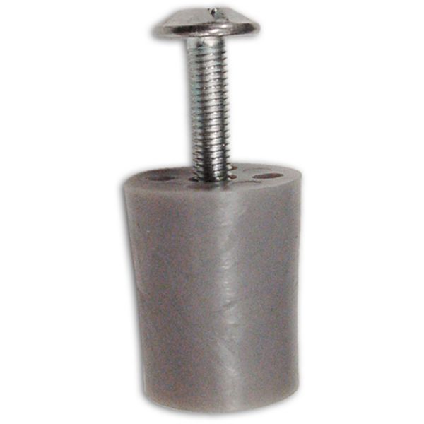 tappo d'arresto in nylon grigio per tapparella