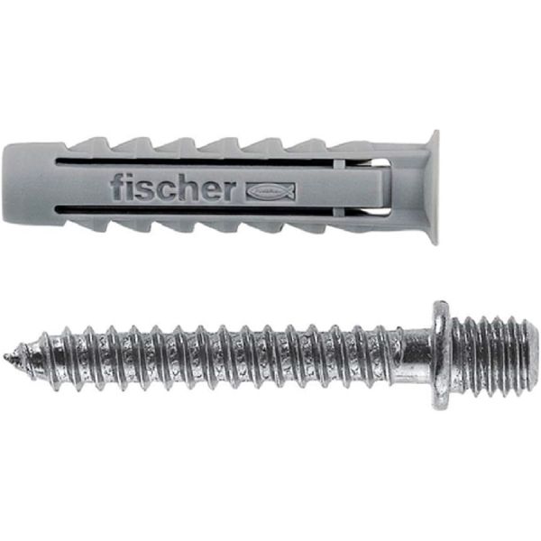 TASSELLO NYLON FISCHER SX  6 DV DOPPIA VITE Ø 6MM