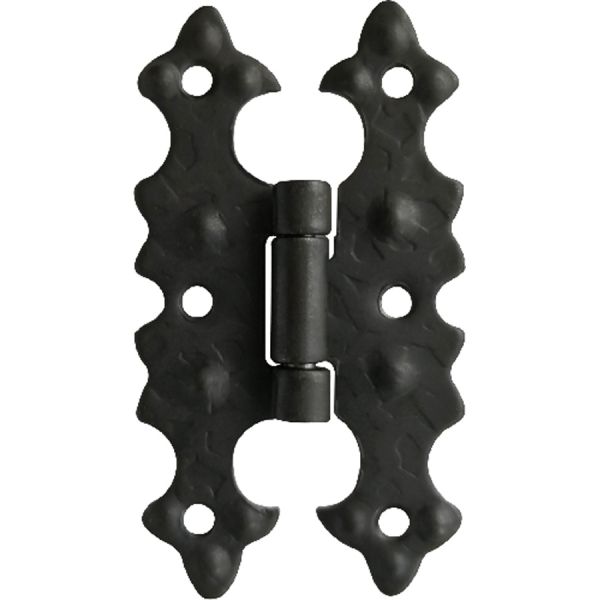 cerniera in ferro battuto ala piana verticale