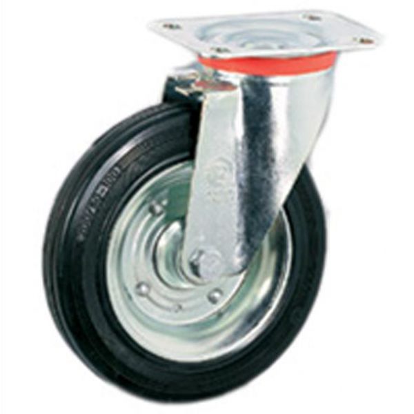 Ruota Gomma Piastra Girevevole varie misure (535801)