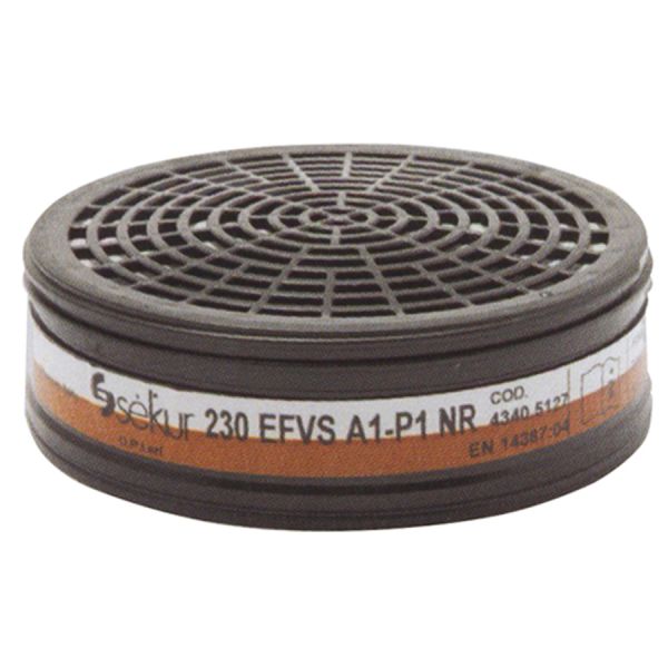 filtro per polimask gamma combinato serie 230 ef+ vs a1p1 nr x