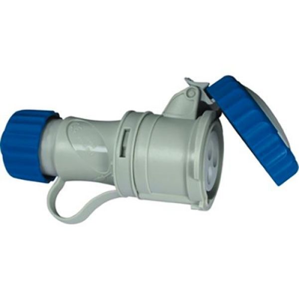 presa mobile industriale 2p+t ip 67 blu con innesto rapido