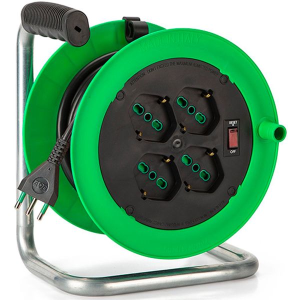 avvolgicavo elettrico civile 15 mt. zeus