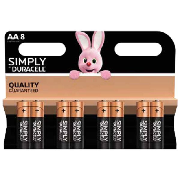 batteria alkaline stilo mn1500 duracell simply