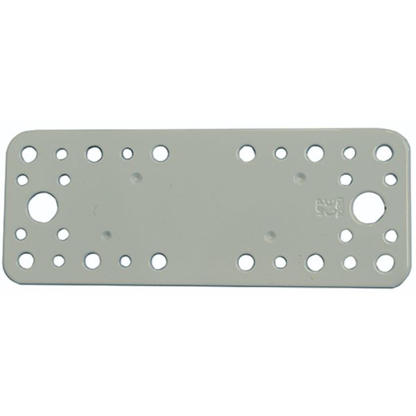 piastra per travi diritta in acciaio bianco l 65