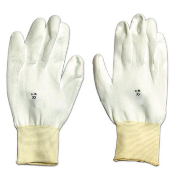 Guanti Lavoro Poliuretano Bianco Tg 8 C/polsino