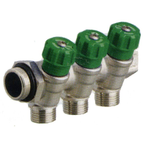 collettore 3 vie con valvola art. 396