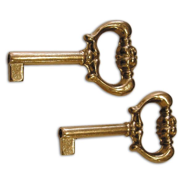 chiavi per mobili in ottone lucido 80251