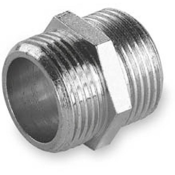 raccordo a nipplo m-m in acciaio zincato
