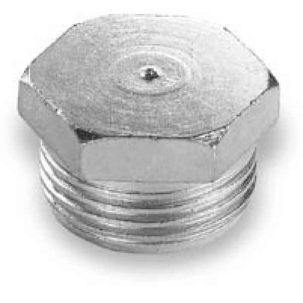 raccordo a tappo maschio in acciaio zincato