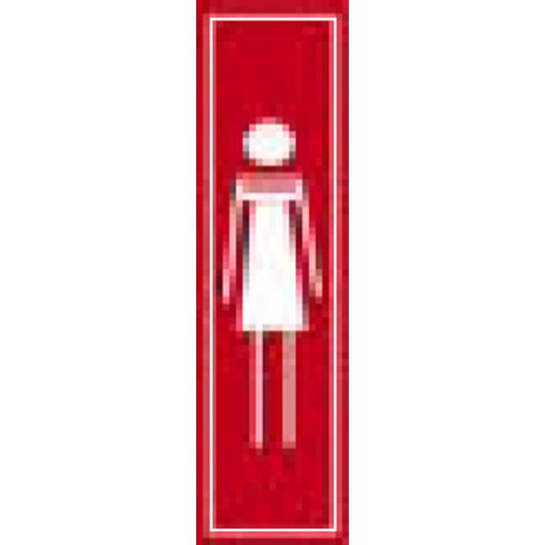 segnaletica adesiva di informazione colore rosso 