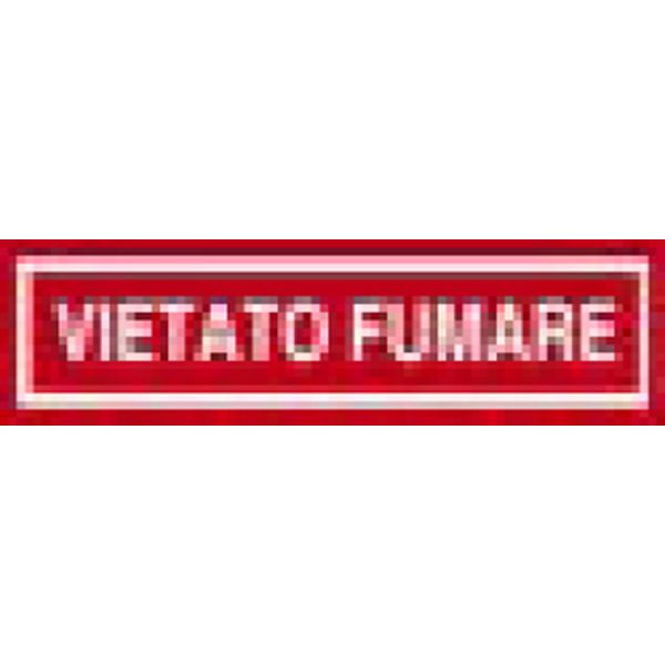 segnaletica adesiva di informazione colore rosso