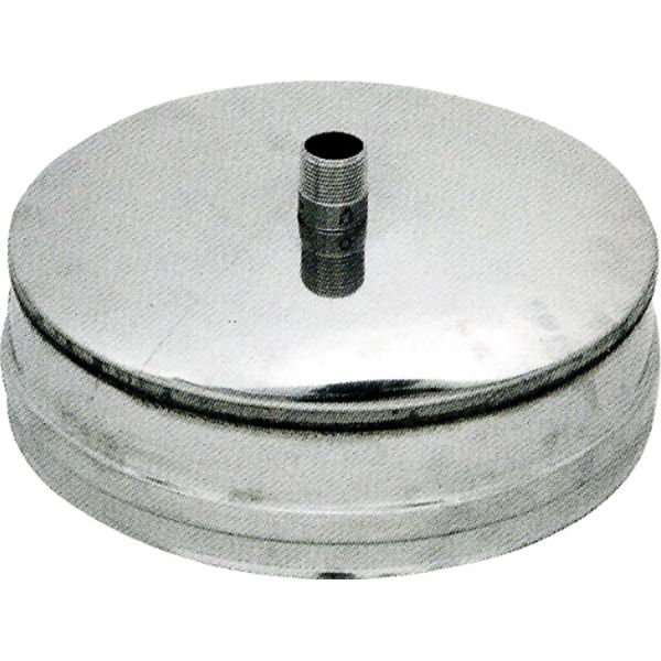 TAPPO ANTICONDENSA APERTO Ø12CM STUFA PELLET ACCIAIO INOX304