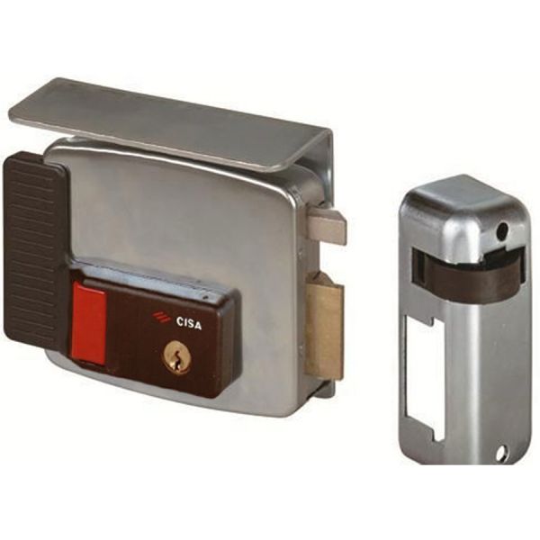 SERRATURA CISA 11731 50 DX ELETTRICA DA APPLICARE C/TETTO PER FERRO