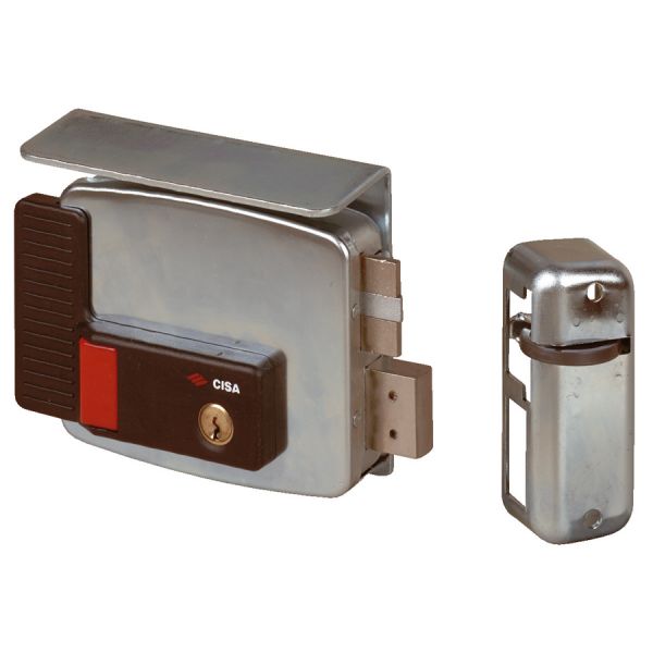 SERRATURA CISA 11771 60 DX ELETTRICA DA APPLICARE C/TETTO PER FERRO