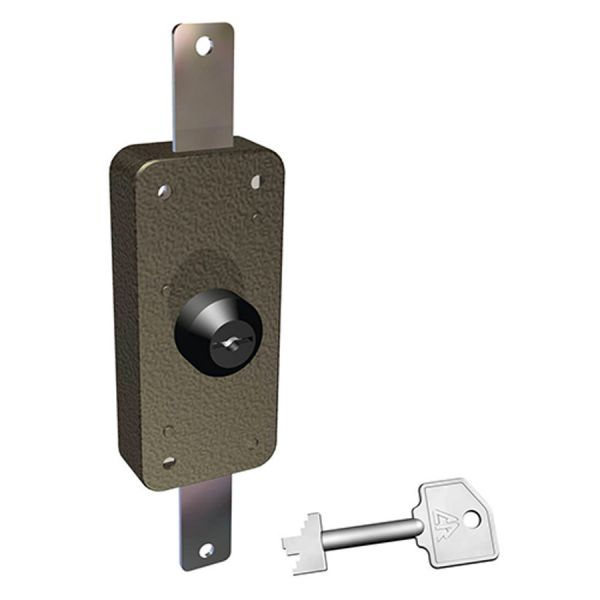 serratura da applicare con chiave a pompa