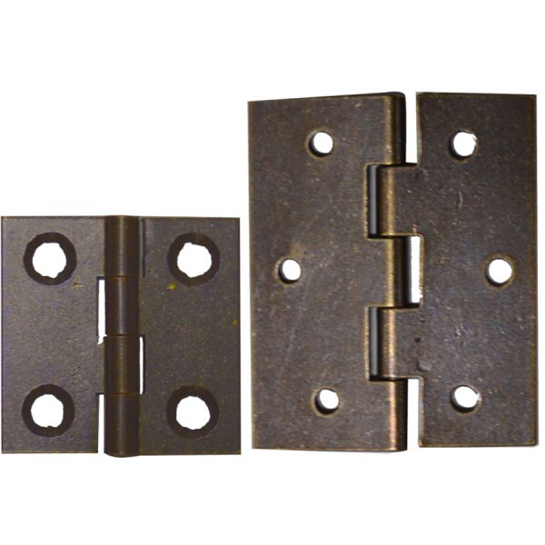 cerniera per mobili in ottone bronzato ala piana