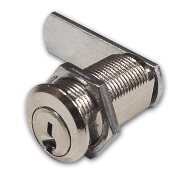 serratura a cilindro per antina nichelata 