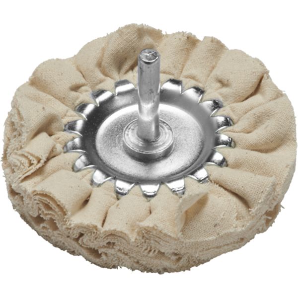 ruota in tessuto per lucidare con gambo maurer
