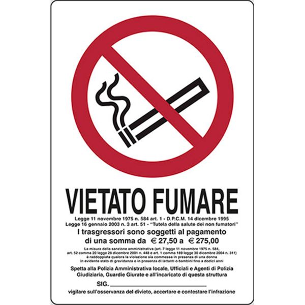 cartello segnaletico di informazione